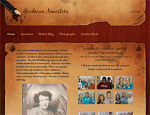 Tablet Screenshot of goodmanancestors.com